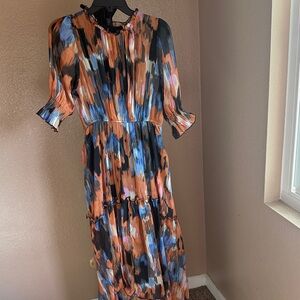 MELLODAY Vibrant Long Sleeve Dress